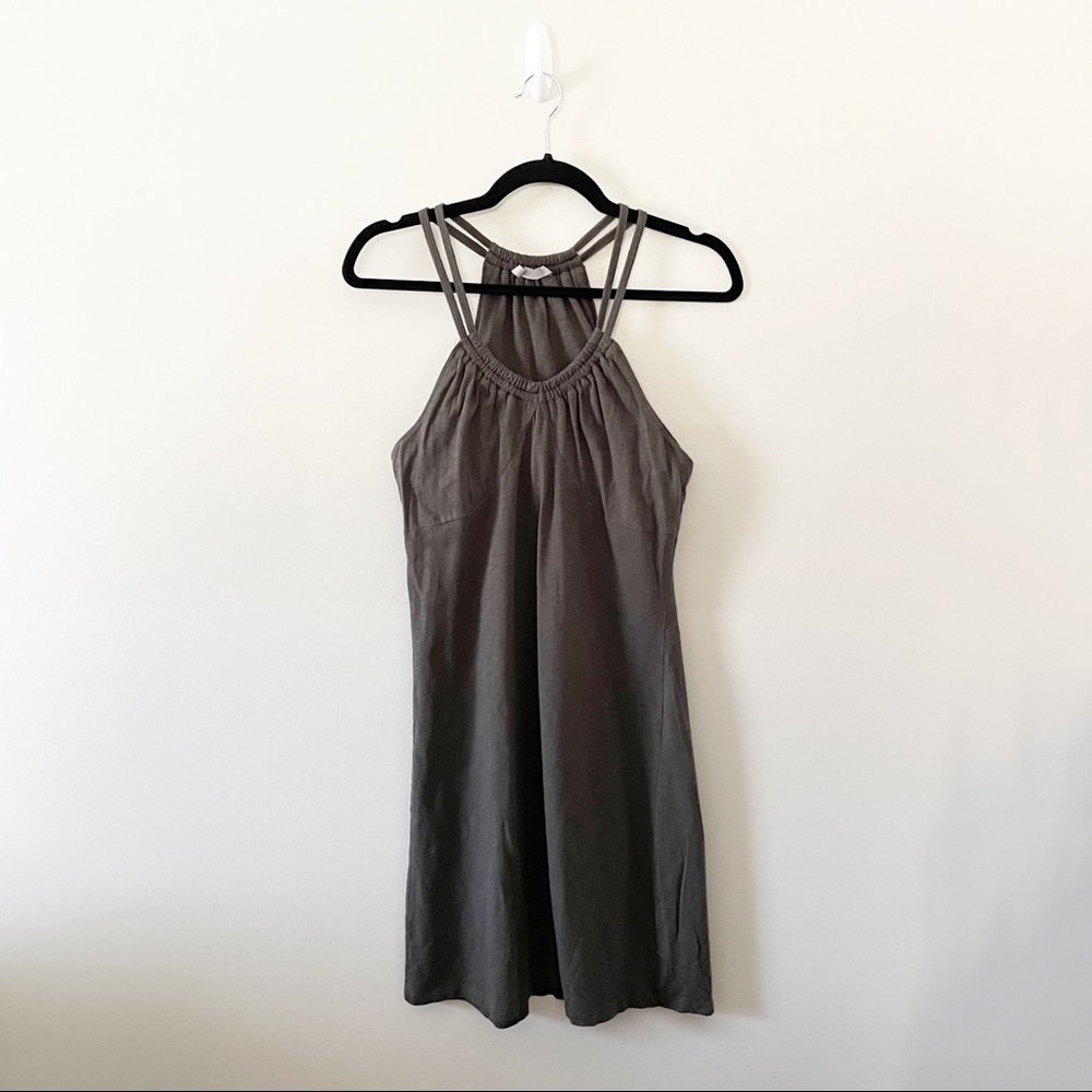 Athleta Halter Knit Tank Dress Built in Bra